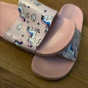 Unicorn slides size 7 only worn once